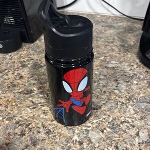 Spider-Man Kids Water Bottle - Black